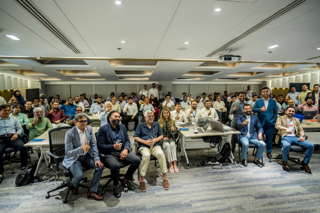 Enterprise audience in an Arcloops training room